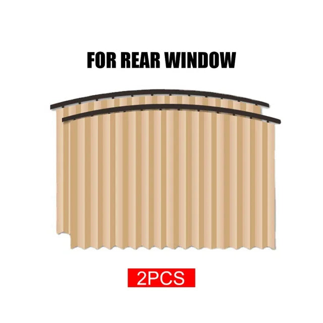 2PCS magnetic car window sunshade curtain for UV protection and privacy