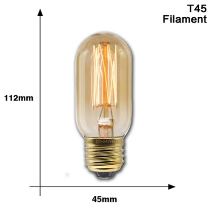 vintage Edison filament light bulb E27 ampoule style incandescent bulb for bedroom living room cafe restaurant home decor lighting