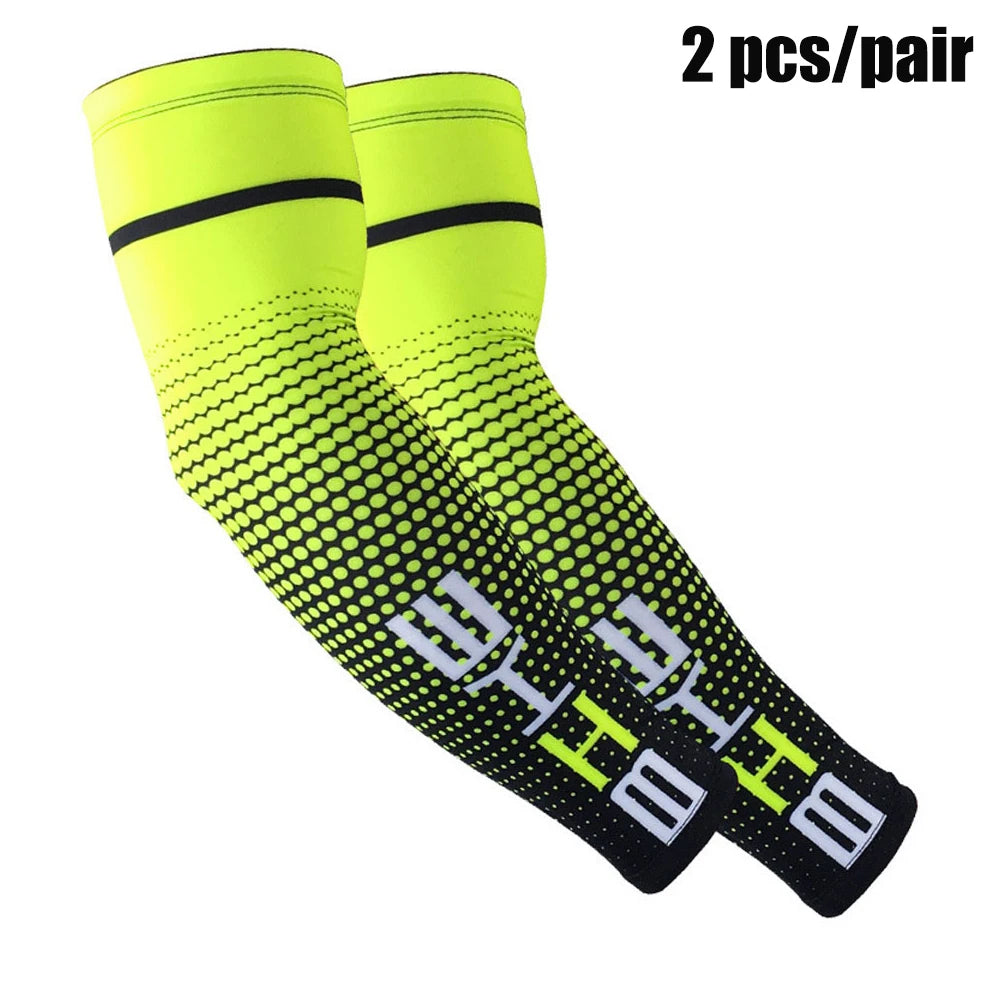 UV Sun Protection Cooling Arm Sleeves for Running & Cycling