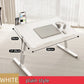 Adjustable laptop bed tray table with storage drawer for bed sofa and home office