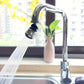Water-saving rotating faucet sprayer splash proof kitchen faucet extender attachment