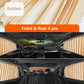 2PCS magnetic car window sunshade curtain for UV protection and privacy