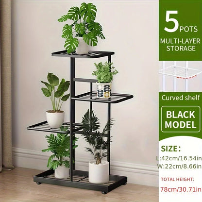 multi-tier iron plant stand flowerpot organizer for flowers succulents herbs balcony patio and garden decor