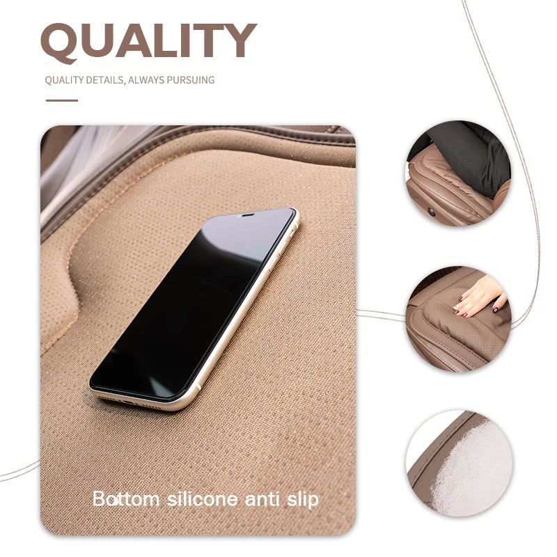 Universal leather car seat waist cushion cover for car seat protection and comfort