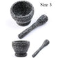 Resin mortar and pestle set for grinding garlic herbs spices ginger and seasonings in kitchen