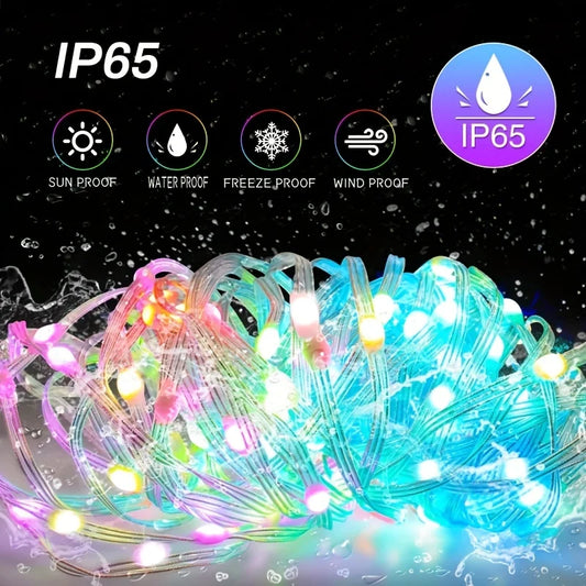 Smart IC APP Bluetooth Remote Fairy Lights Dream color light