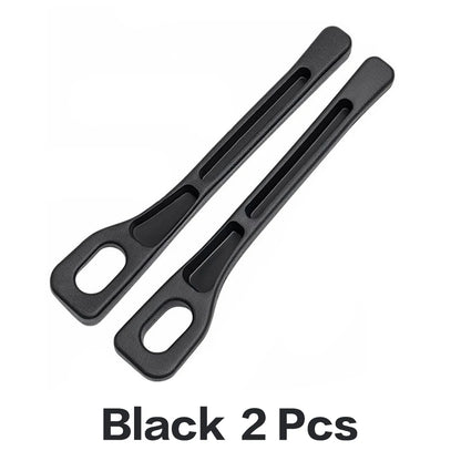 2PCS black rubber car seat gap filler console organizer storage box