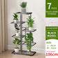 multi-tier iron plant stand flowerpot organizer for flowers succulents herbs balcony patio and garden decor
