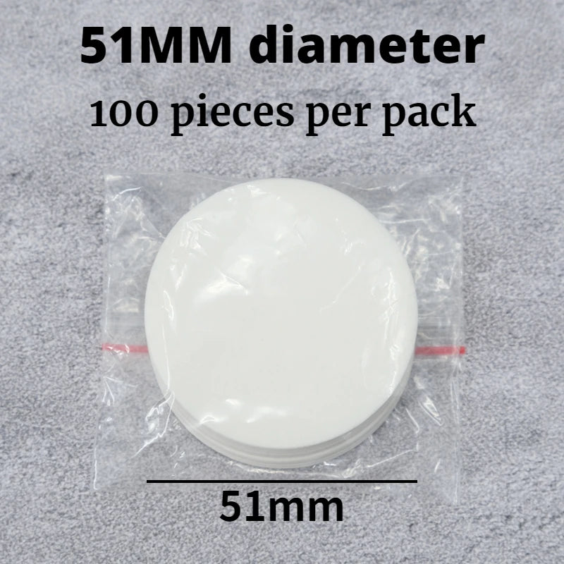 Disposable coffee filter paper for espresso coffee powder bowl portafilter 51mm 53mm 58mm 100 sheets