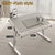 Adjustable laptop bed tray table with storage drawer for bed sofa and home office