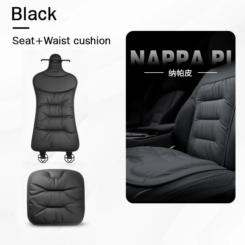 Universal leather car seat waist cushion cover for car seat protection and comfort