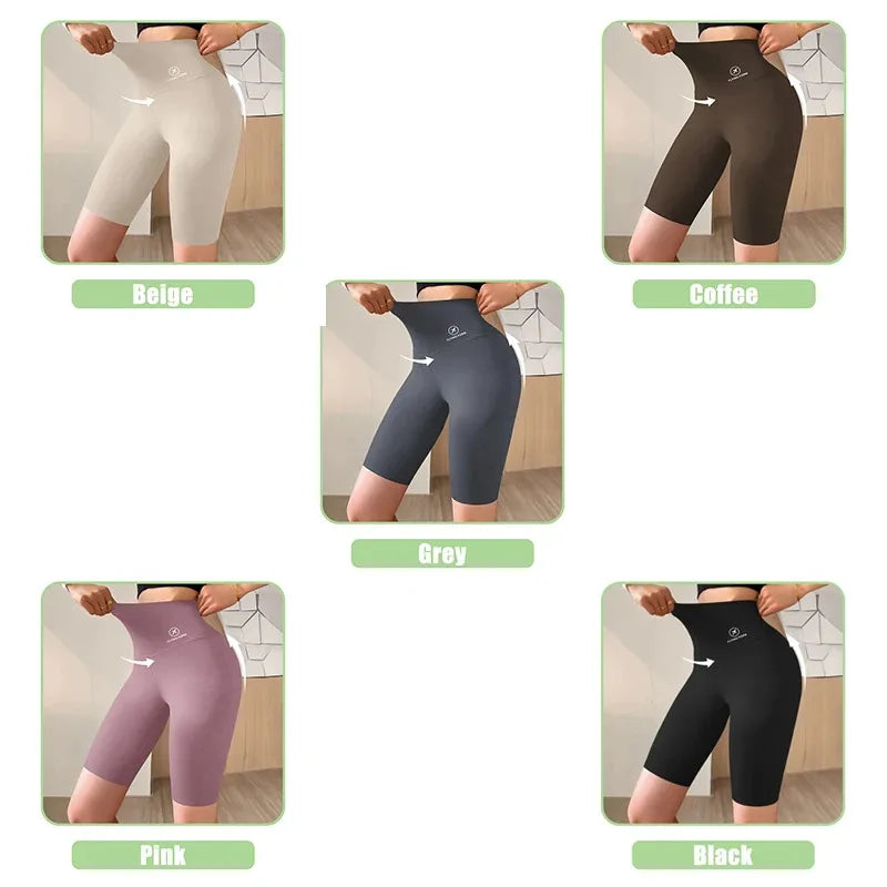 Women High Waist Push Up Gym Shorts for Yoga & Fitness