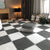 30x30cm plush puzzle foam floor mat square interlocking carpet for living room