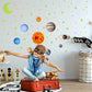 525PCS glow in the dark nine planets wall stickers for kids bedroom space theme decor