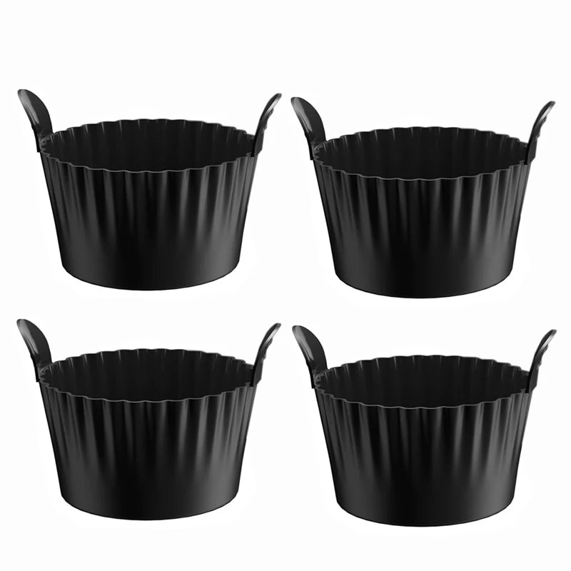 Silicone cupcake molds non-stick reusable heat resistant baking cups for muffins and desserts