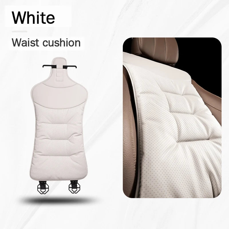 Universal leather car seat waist cushion cover for car seat protection and comfort
