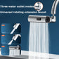 Splash proof kitchen faucet extender with waterfall water outlet and 360 degree rotation