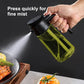 2-in-1 dark glass olive oil sprayer and dispenser bottle for kitchen cooking oil vinegar and salad use
