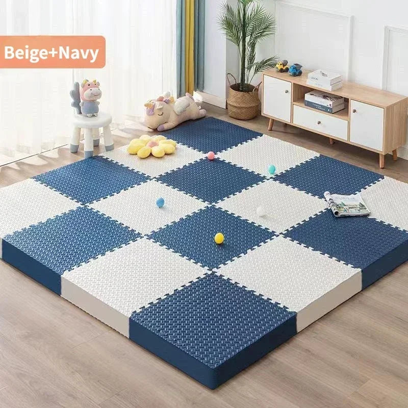 Thick interlocking puzzle foam play mat for kids baby playroom floor