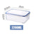 Transparent refrigerator storage box plastic food containers for kitchen organization
