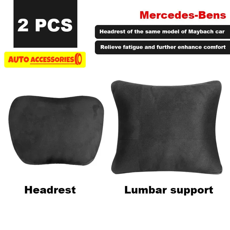 Soft car headrest neck support pillow for comfortable driving