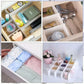 Adjustable plastic drawer organizer dividers reusable PP storage partitions for desk kitchen office drawer organization