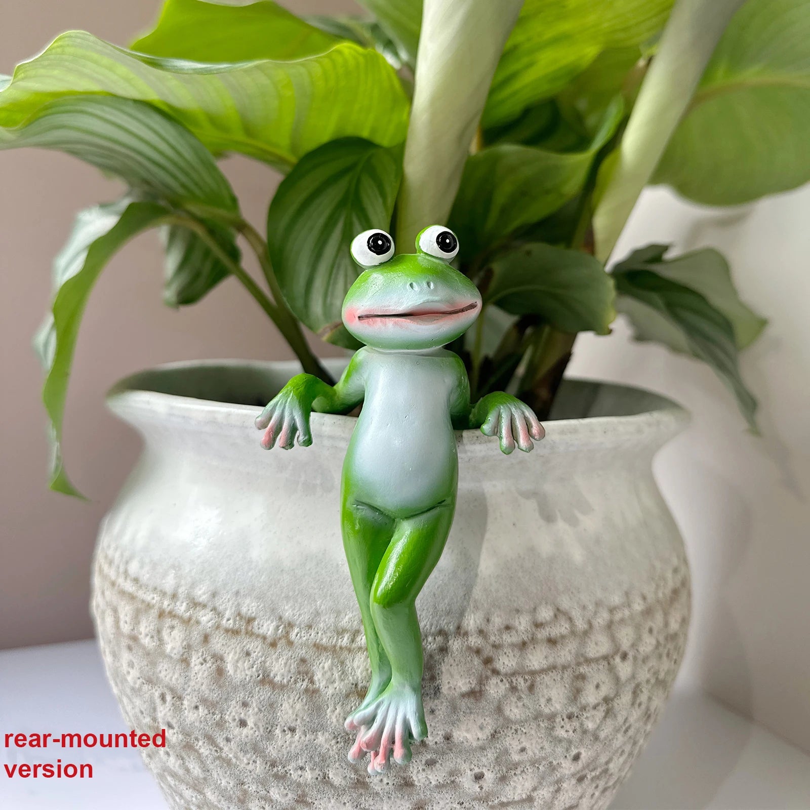 cute cartoon frog hanging pot resin decoration for plant pots garden and home decor