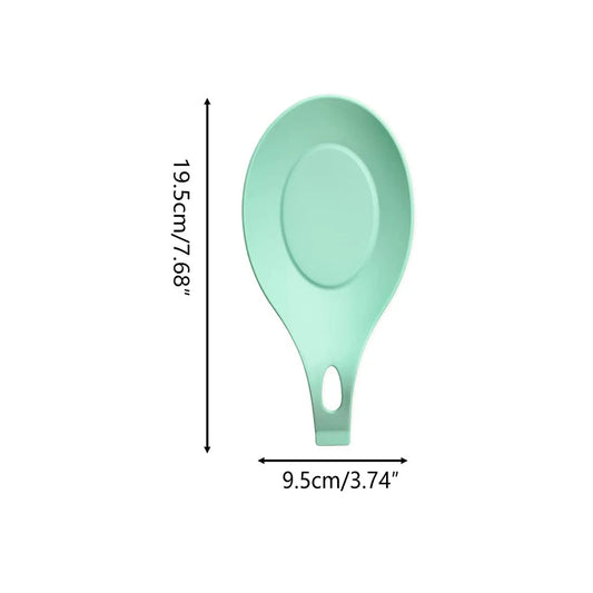 Silicone spoon rest spatula holder heat resistant utensil tray for kitchen counter