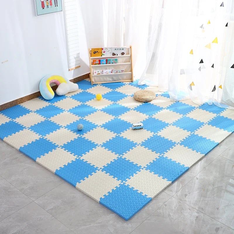 thick baby play mat for kids non-slip waterproof PVC crawling floor tiles