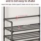 multi-layer door-mounted shoe and hat storage rack with side fabric for closet bedroom entryway behind door home organization
