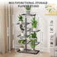 multi-tier iron plant stand flowerpot organizer for flowers succulents herbs balcony patio and garden decor