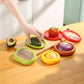 Reusable fruit storage container covers with retractable film seal for fresh food preservation