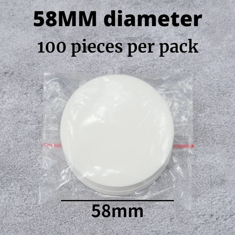 Disposable coffee filter paper for espresso coffee powder bowl portafilter 51mm 53mm 58mm 100 sheets
