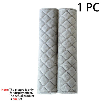 Soft plush car seat belt shoulder pad cover for comfortable driving