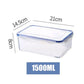 Transparent refrigerator storage box plastic food containers for kitchen organization
