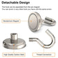 40PCS strong magnetic hooks stainless steel utility hooks for kitchen and home storage