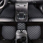 PU leather waterproof dust-proof car floor mat set for auto interior protection