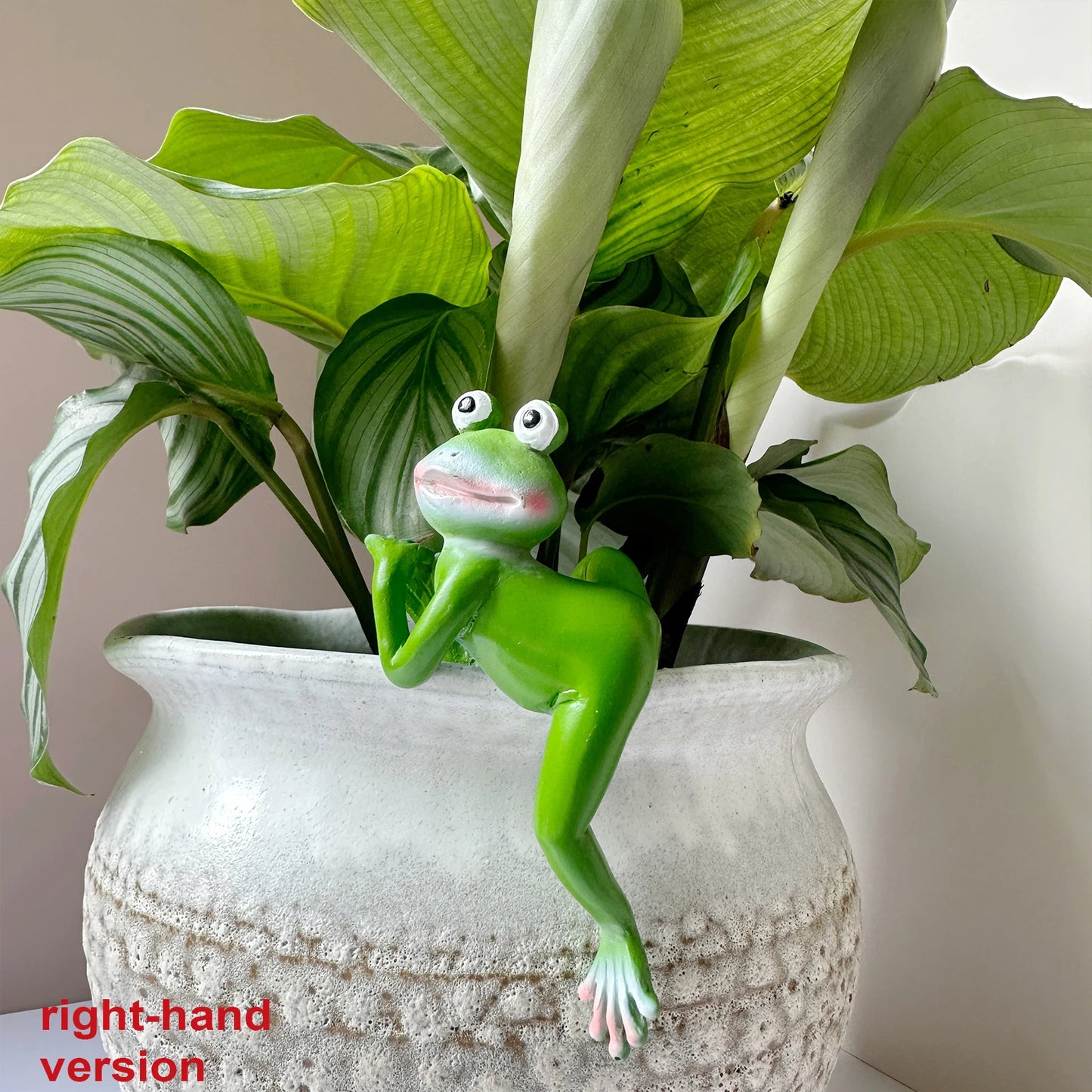 cute cartoon frog hanging pot resin decoration for plant pots garden and home decor