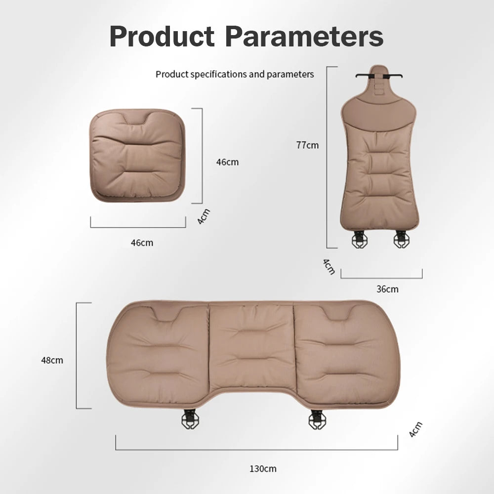 Universal leather car seat waist cushion cover for car seat protection and comfort