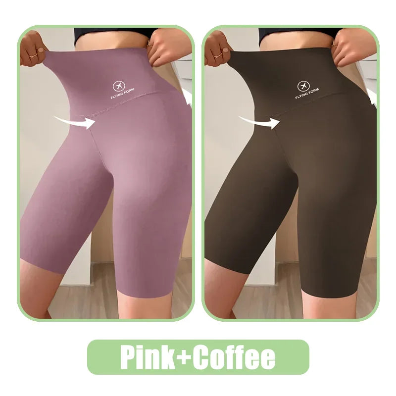 Women High Waist Push Up Gym Shorts for Yoga & Fitness