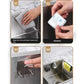 Stainless steel sink sponge holder adhesive drain drying rack for kitchen sponge scrubber and soap storage