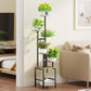 6-tier metal plant stand with adjustable grow lights for indoor plants succulents herbs and home decor