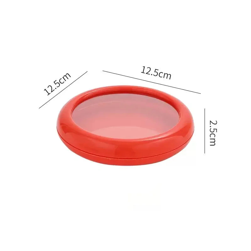 Reusable fruit storage container covers with retractable film seal for fresh food preservation