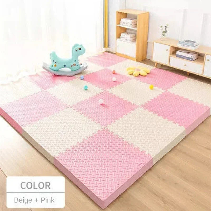 Thick interlocking puzzle foam play mat for kids baby playroom floor