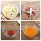 500/900ML manual garlic chopper meat mincer food processor for kitchen use