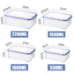 Transparent refrigerator storage box plastic food containers for kitchen organization