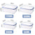 Transparent refrigerator storage box plastic food containers for kitchen organization