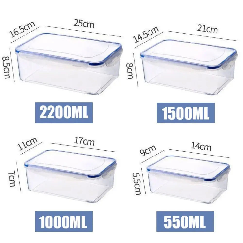 Transparent refrigerator storage box plastic food containers for kitchen organization