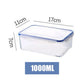 Transparent refrigerator storage box plastic food containers for kitchen organization
