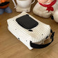 Cartoon animal tissue box holder with flip cover for car home and bathroom